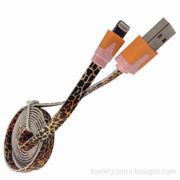 New Design 8-pin Colorful Flat Data Cable for iPad Accessories